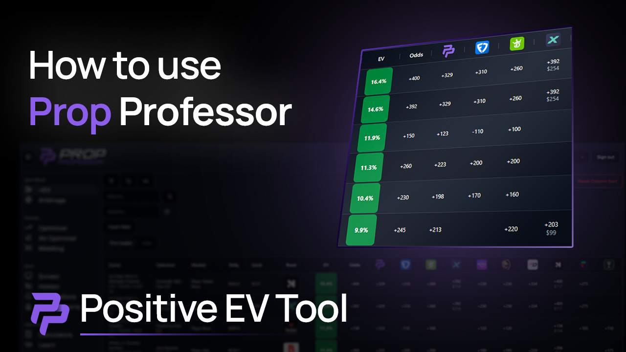 How To Use The Positive EV Tool